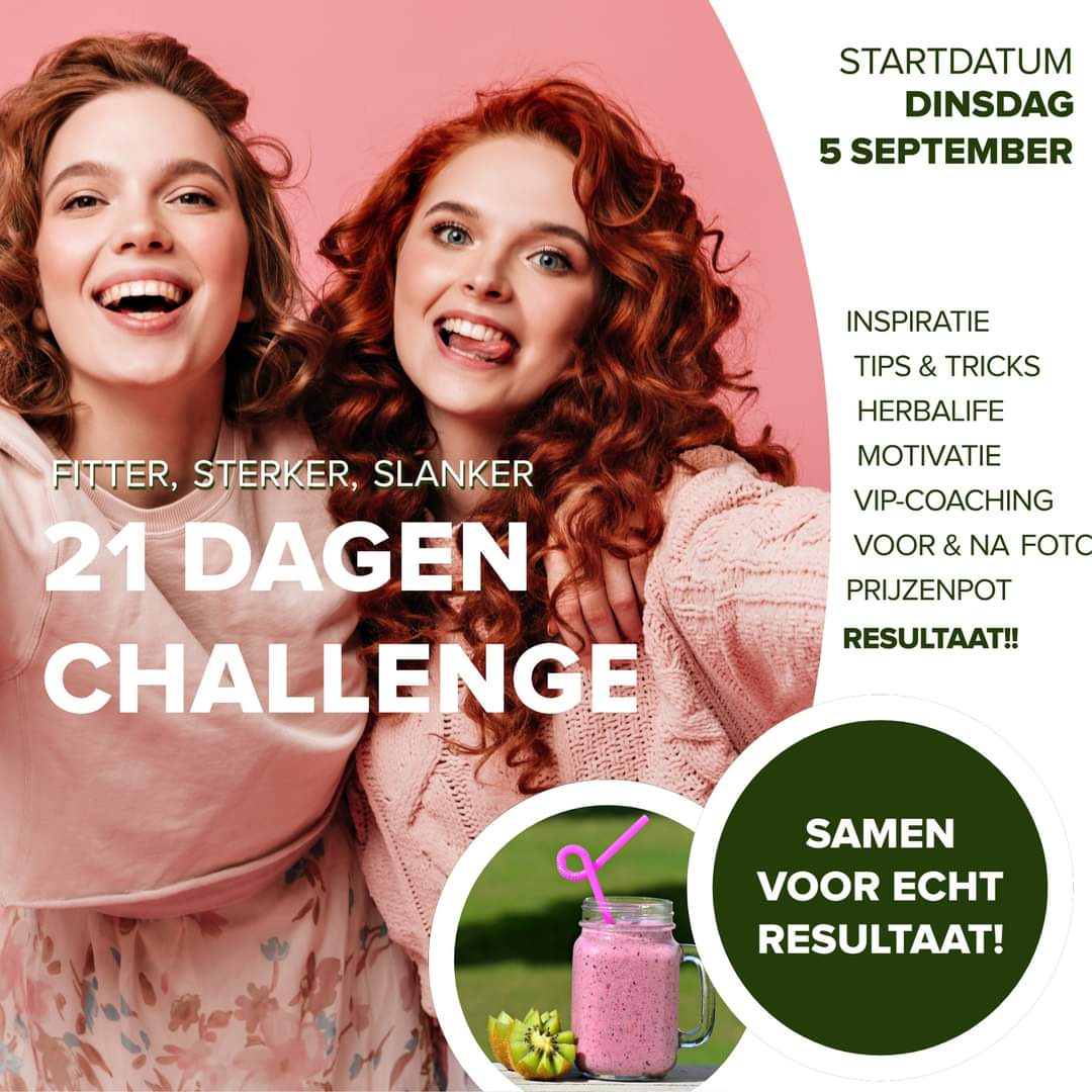 Doe mee aan de 21 challenge van Herbalife